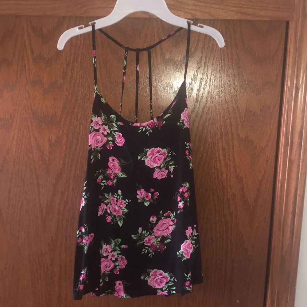 Floral tank top, flower tank top